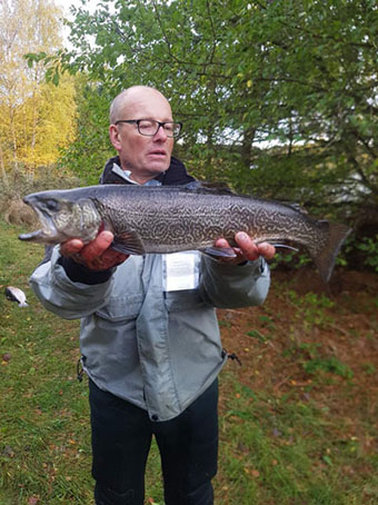 Solbjerggaard Ørredfiskeri 2018 fangst Michael