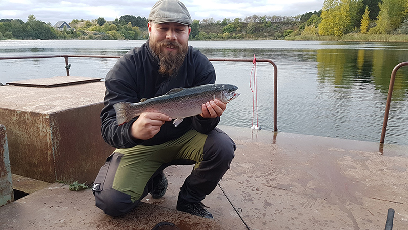 Solbjerggaard Ørredfiskeri 2020 fangst Daniel Berglind